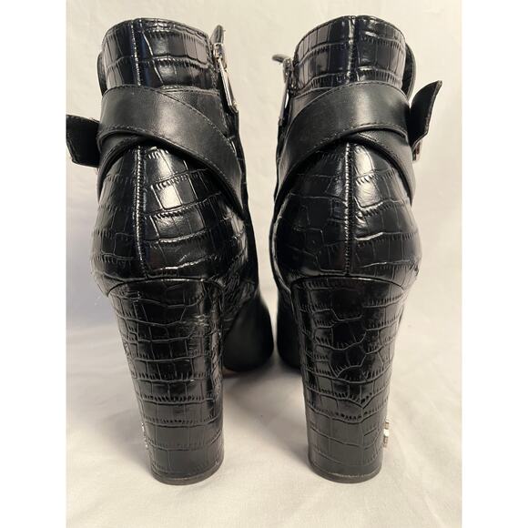 Sam Edelman Leather Ankle Boots Women’s 9 Medium Black - Picture 5 of 7
